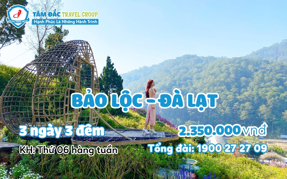 Tour du lịch Bảo Lộc - Đà Lạt 3 ngày 2 đêm giá rẻ chất lượng
